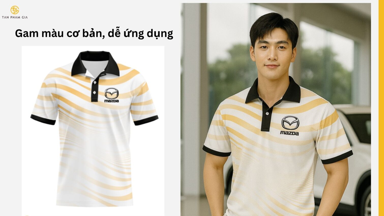 Mẫu áo thun đồng phục với họa tiết lạ mắt