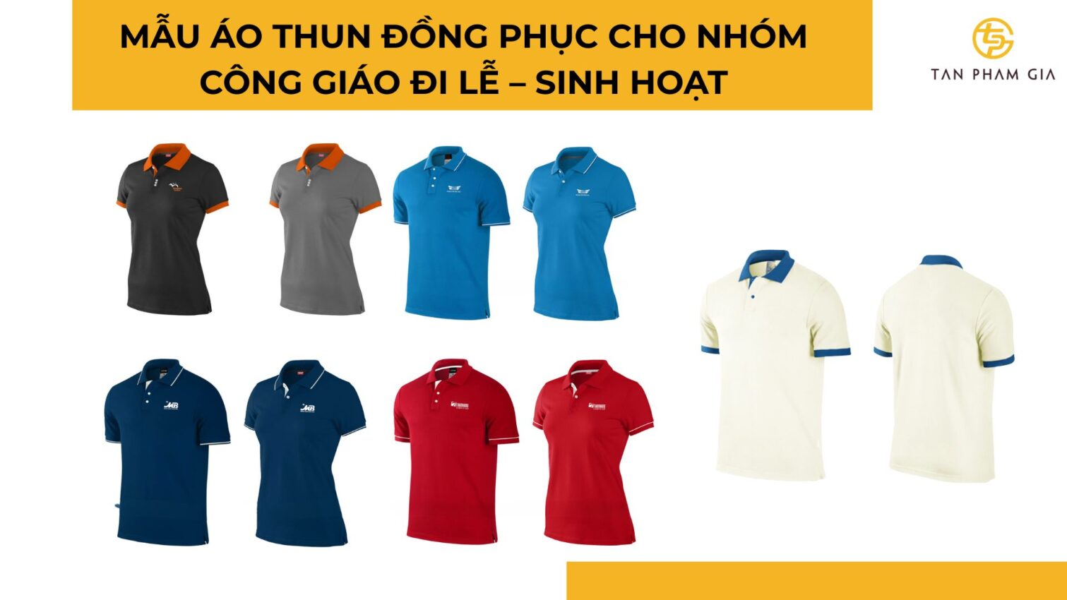 Mẫu áo thun đồng phục cho Nhóm công giáo đi lễ – sinh hoạt