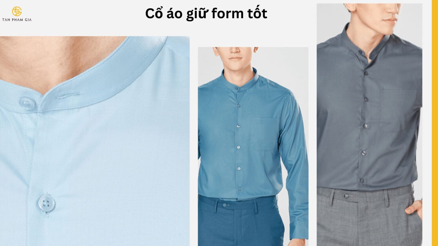 Mẫu áo thun đồng phục cổ trụ phong cách công nghệ