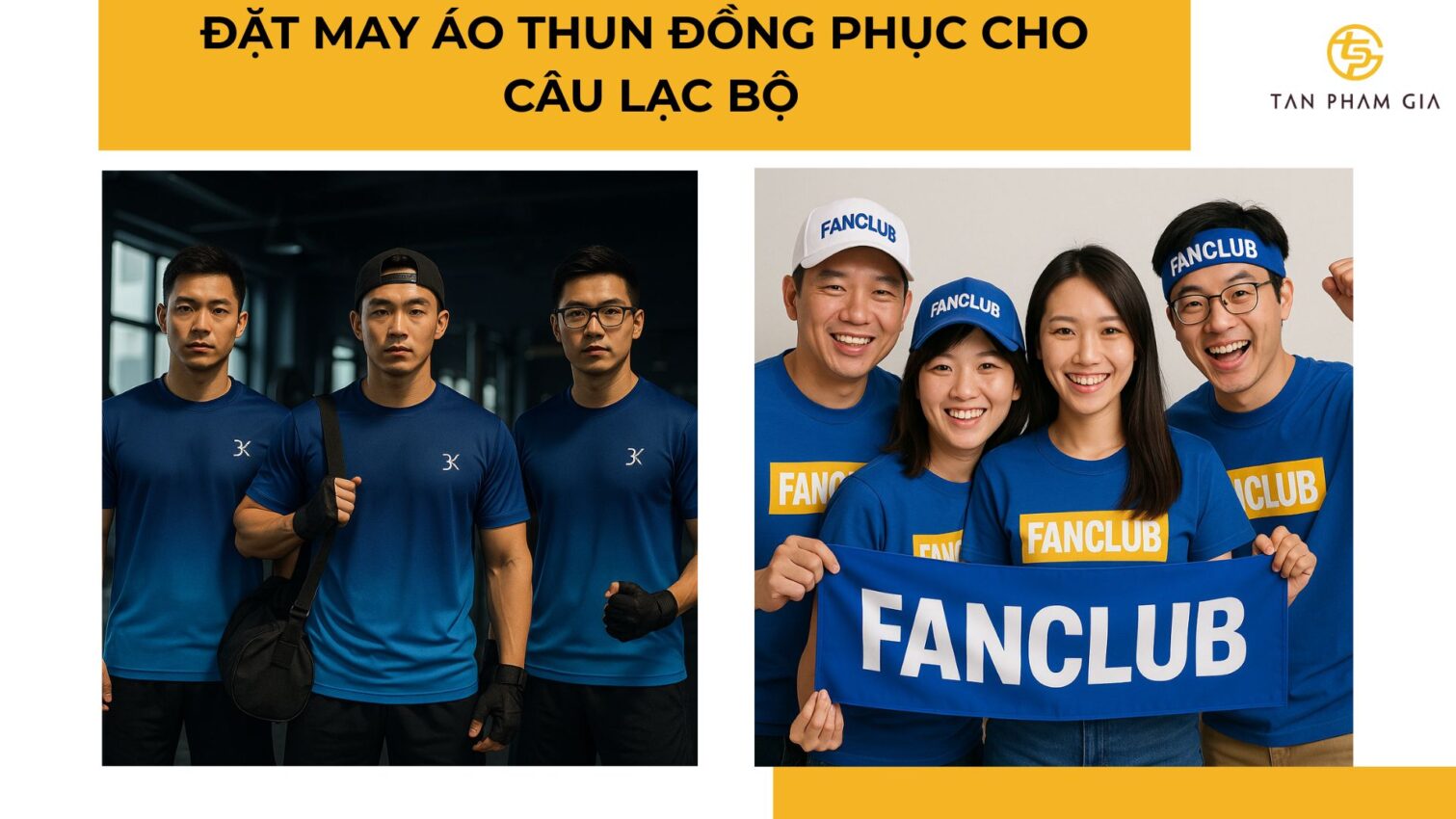 đặt may áo thun đồng phục cho câu lạc bộ