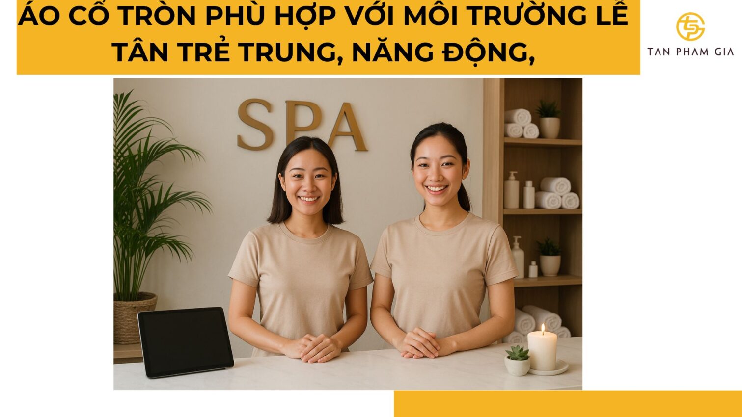 đặt may áo thun đồng phục cho lễ tân