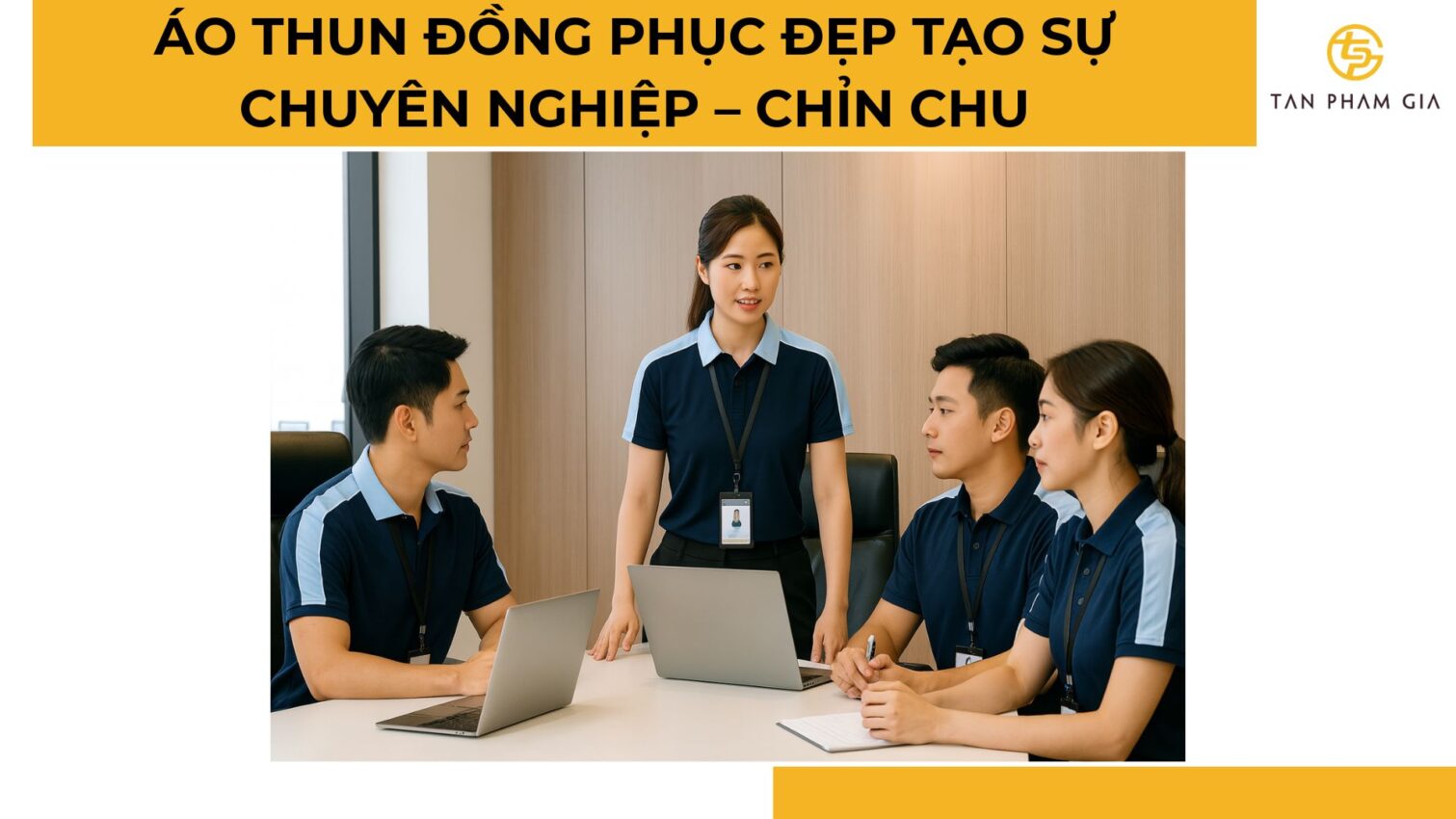 đặt may áo thun đồng phục cho nhân viên bán hàng