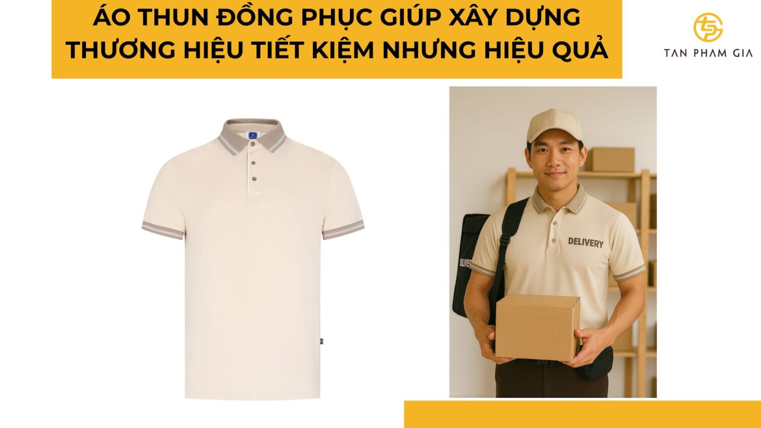 đặt may áo thun đồng phục cho nhân viên giao hàng