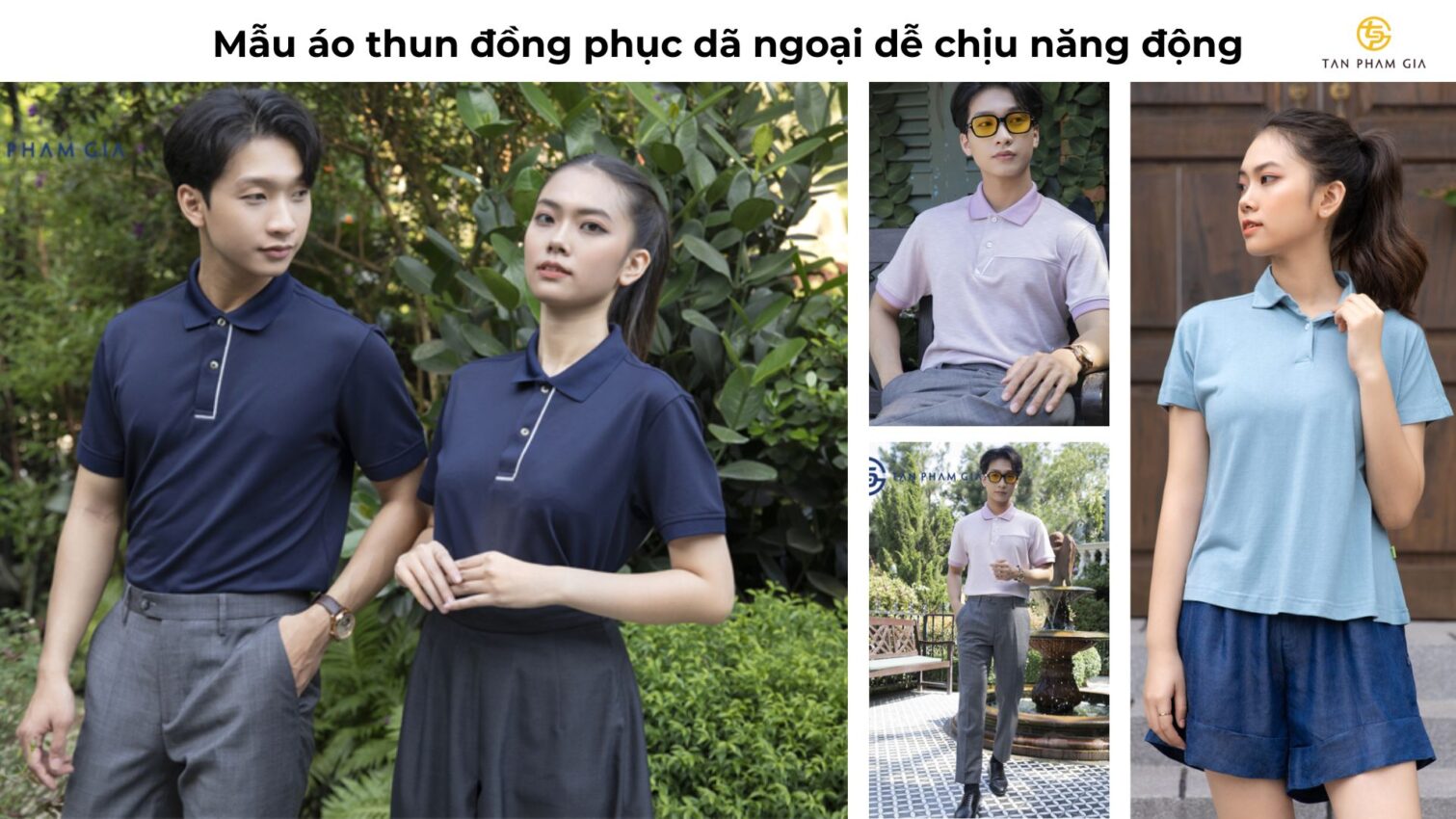 Mẫu áo thun đồng phục dã ngoại dễ chịu năng động