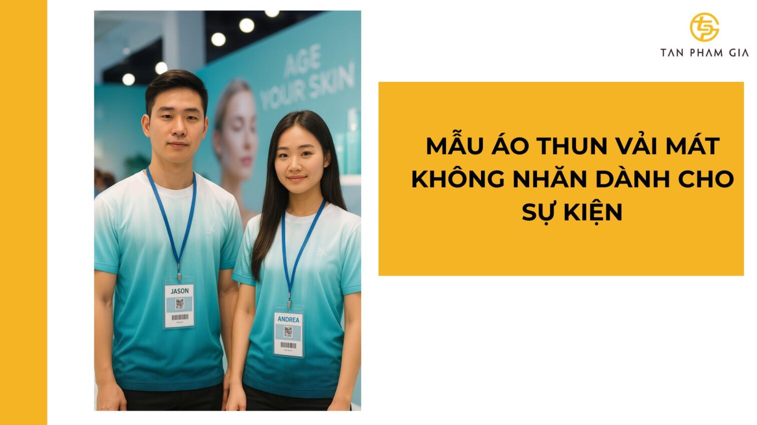 Mẫu áo thun đồng phục chất vải mát không nhăn