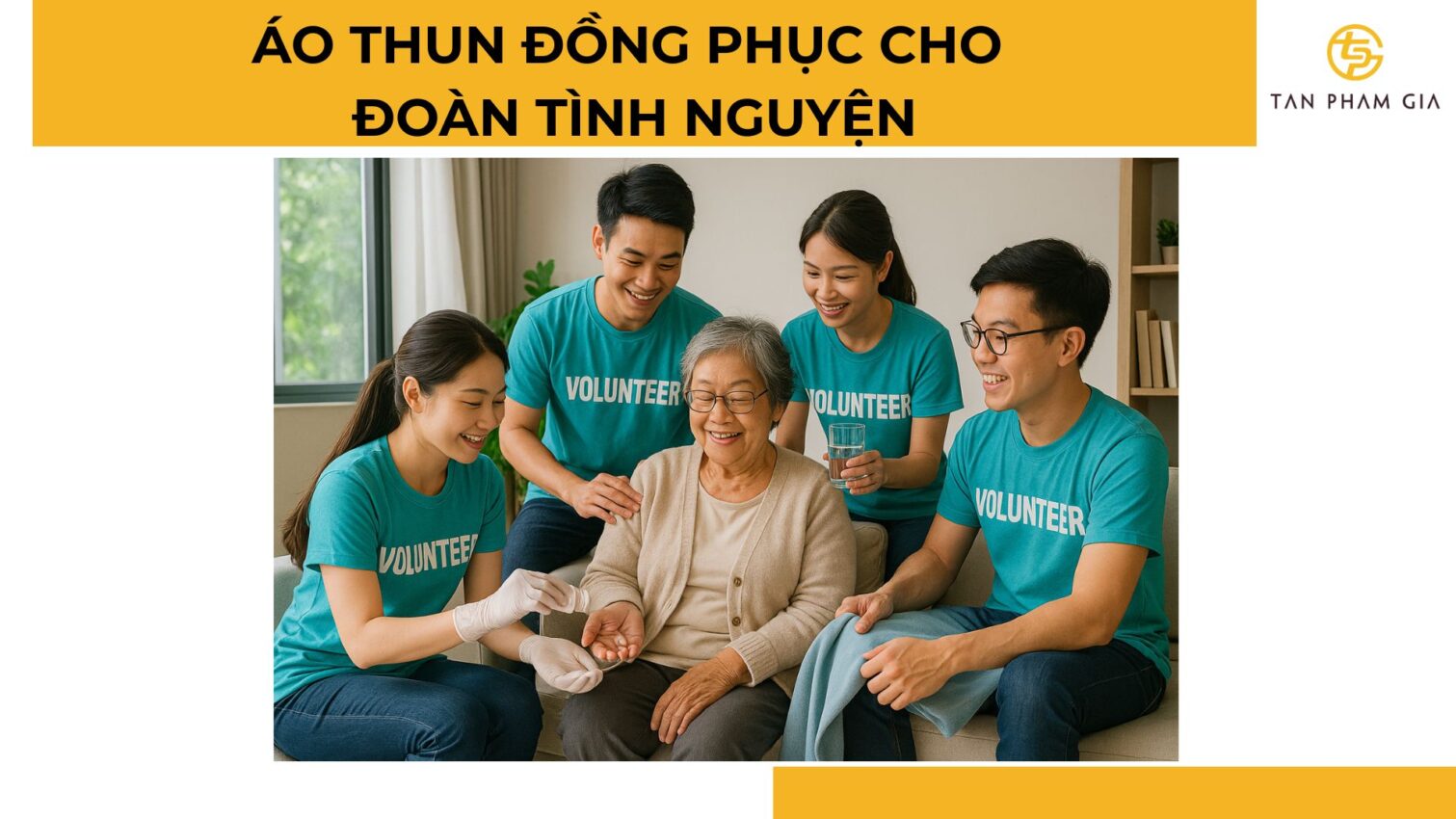 đặt may áo thun đồng phục cho đoàn tình nguyện