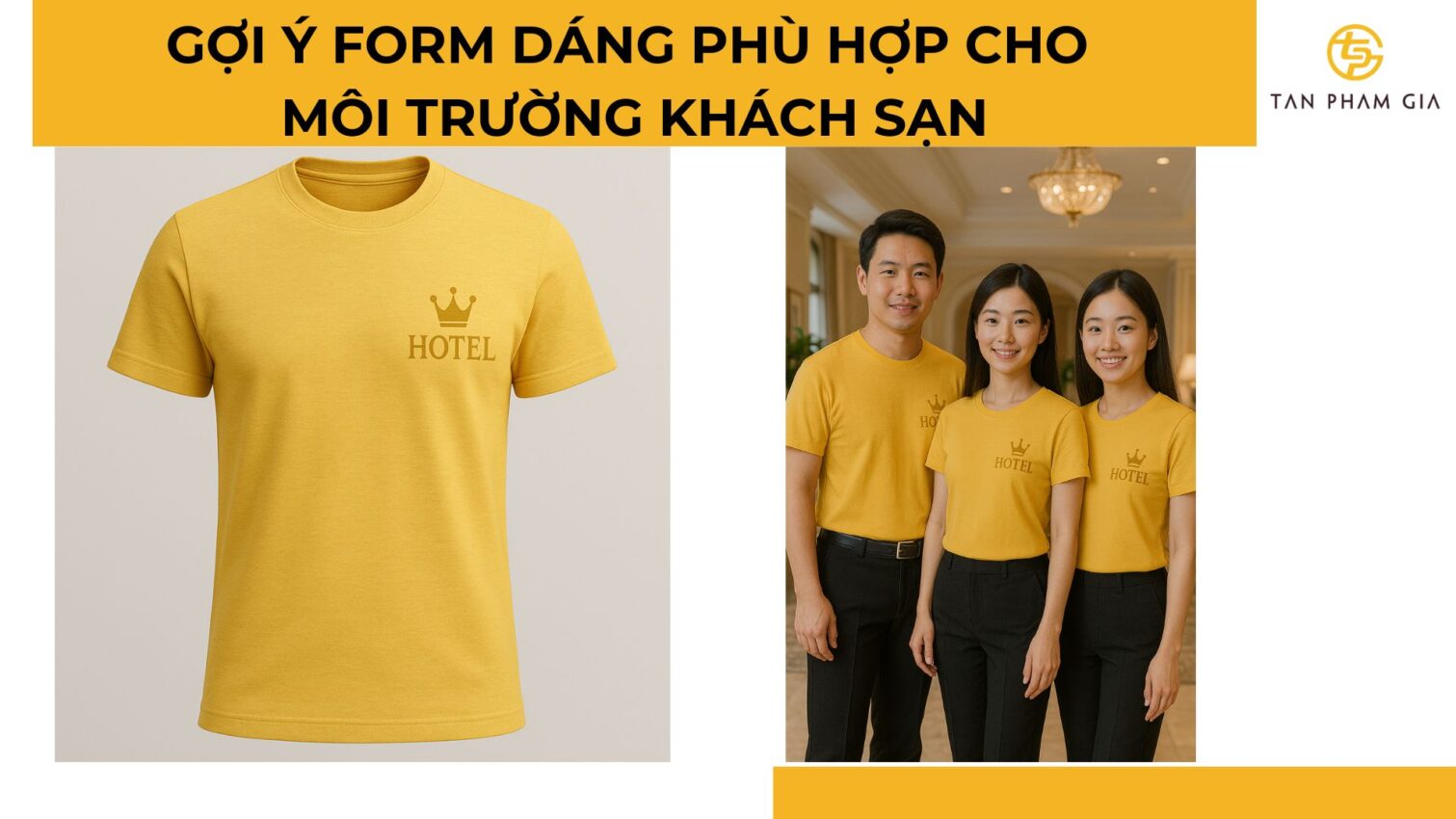 đặt may áo thun đồng phục cho khách sạn