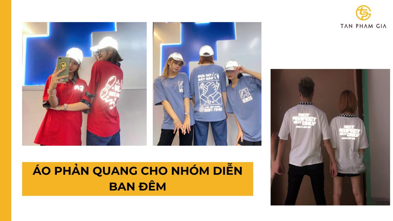 Áo phản quang cho nhóm diễn ban đêm