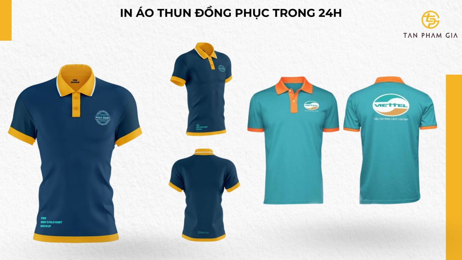 Áo thun đồng phục in trong 24h