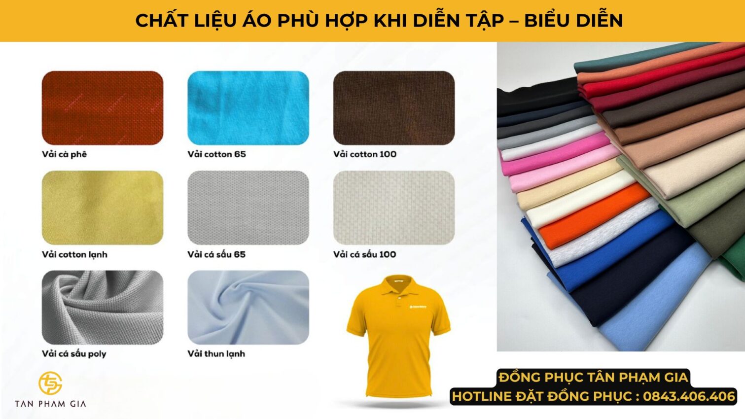 Chất liệu áo phù hợp khi diễn tập – biểu diễn