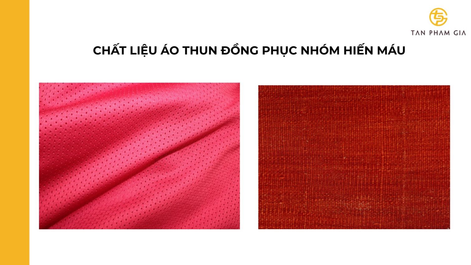Chất liệu áo thun đồng phục Nhóm hiến máu