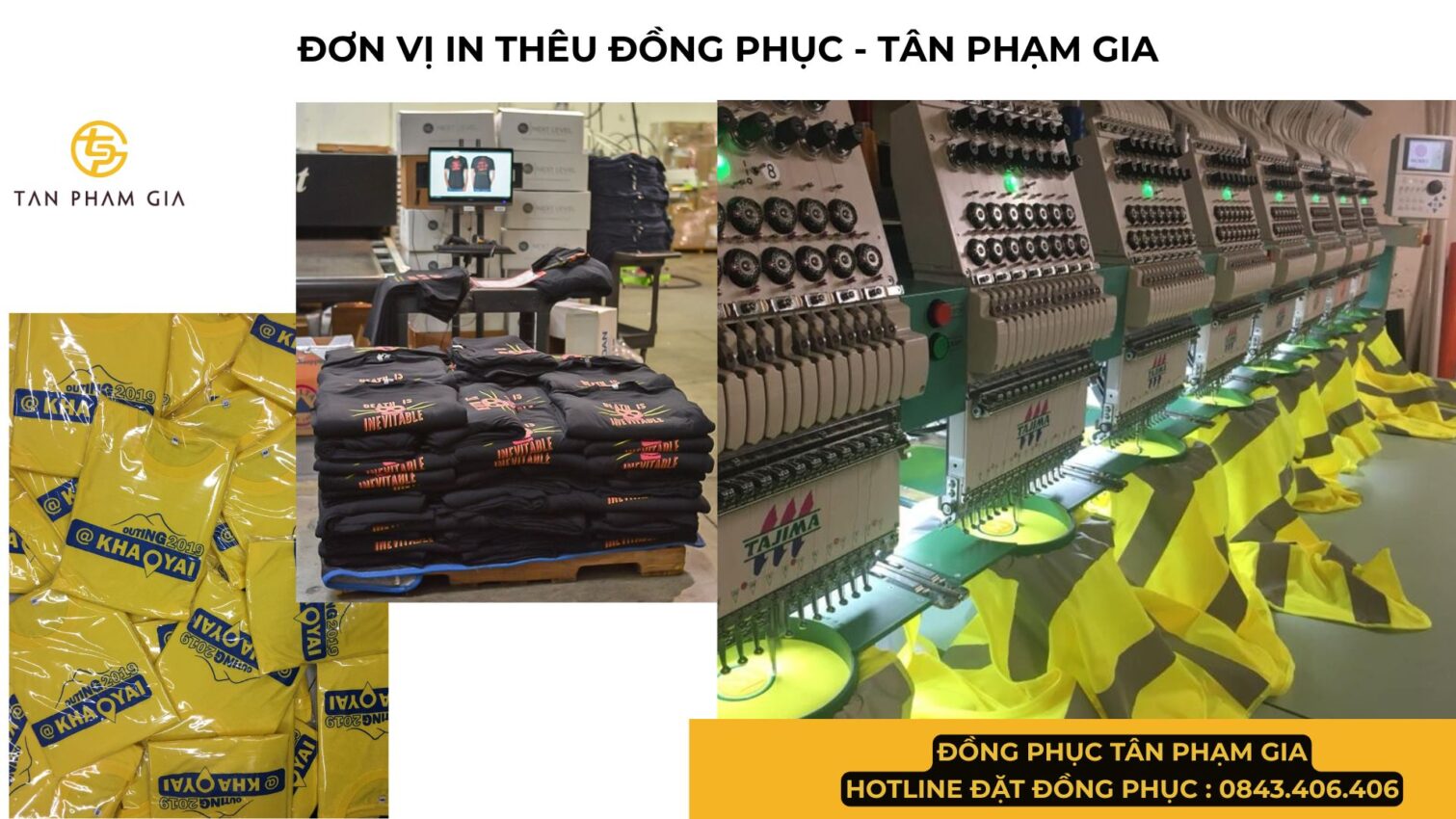 Đơn vị in thêu đồng phục Tân Phạm Gia