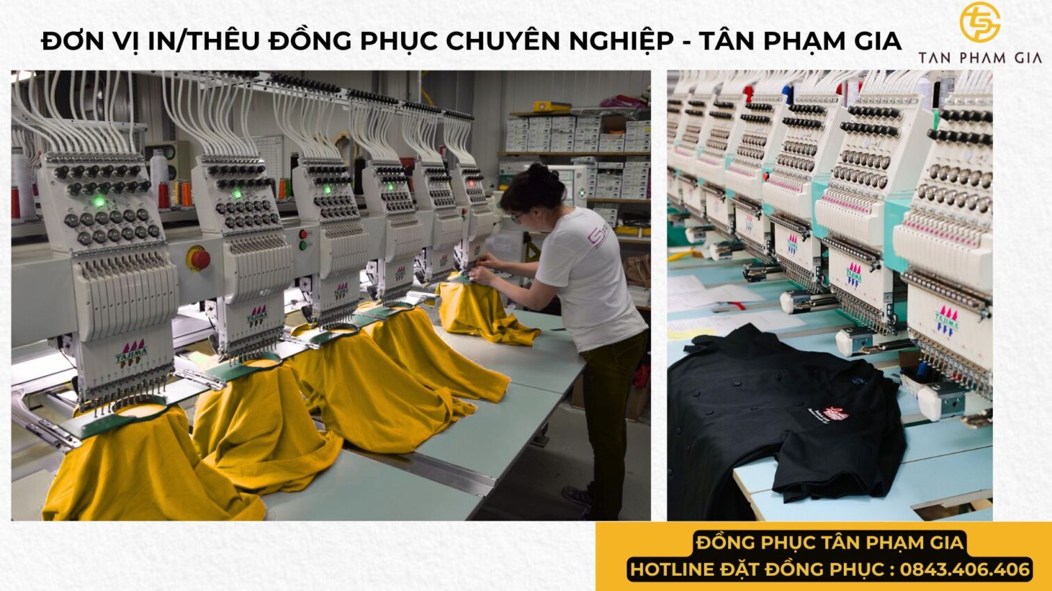 Đơn vị in thêu đồng phục chuyên nghiệp - Tân Phạm Gia