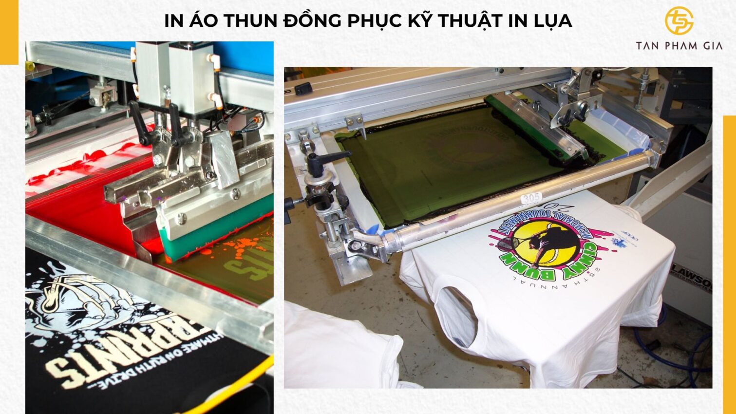 In áo thun đồng phục kỹ thuật in lụa