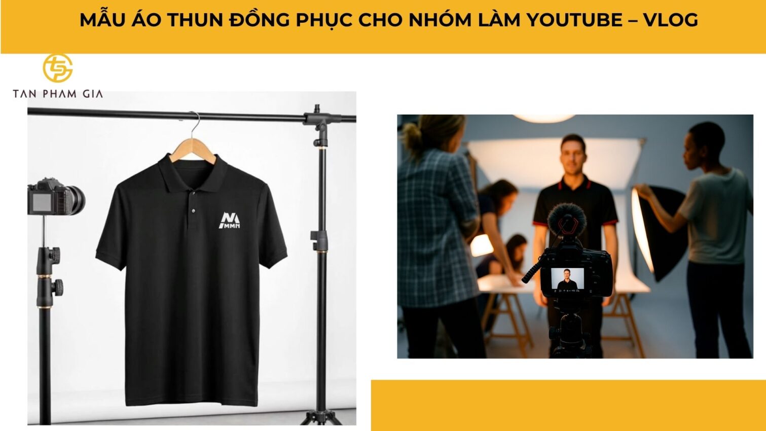 Mẫu áo thun đồng phục cho Nhóm làm Youtube – Vlog (2)