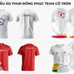 Mẫu áo thun đồng phục cổ tròn team marketing cá tính