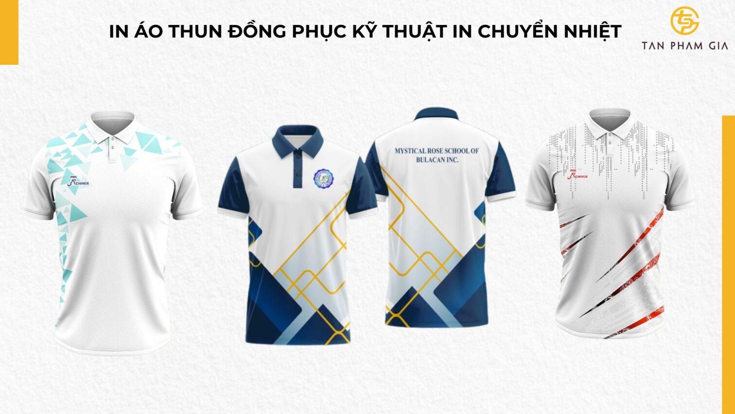 Mẫu áo thun đồng phục kỹ thuật in chuyển nhiệt