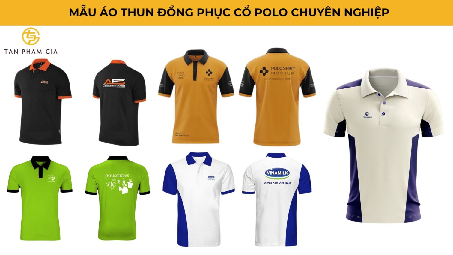 Mẫu áo thun đồng phục polo chuyên nghiệp