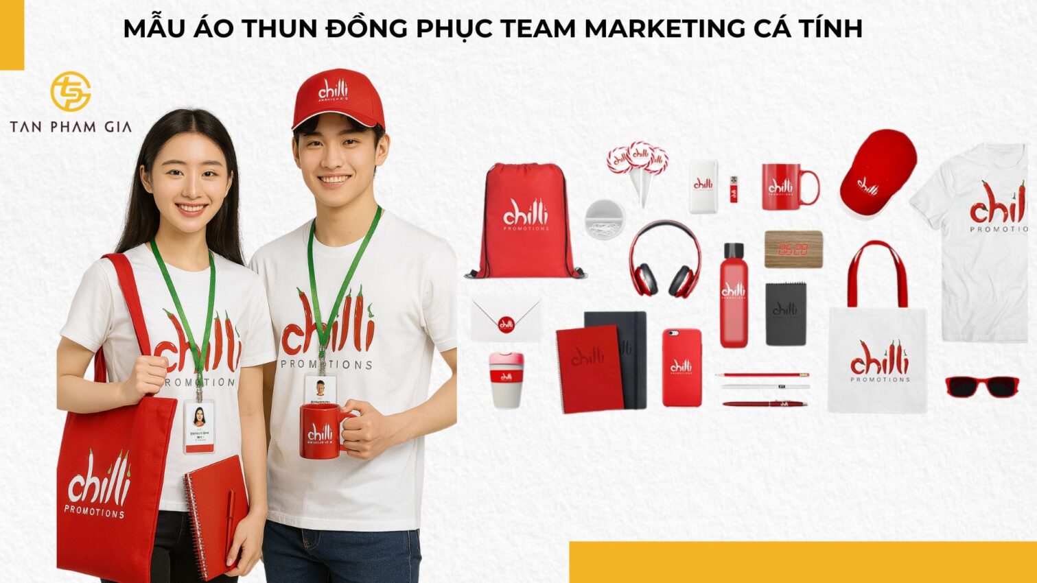 Mẫu áo thun đồng phục team marketing cá tính