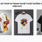 Mẫu áo thun đồng phục in tranh nghệ thuật đường phố Mẫu áo thun in tranh nghệ thuật đường phố