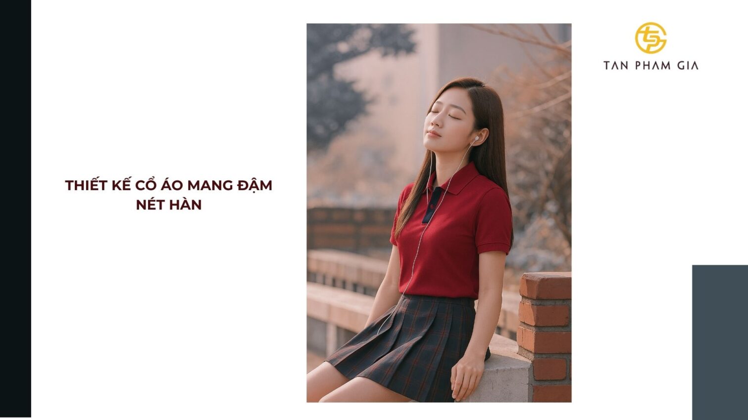 Mẫu áo thun đồng phục kiểu Hàn cho mùa xuân