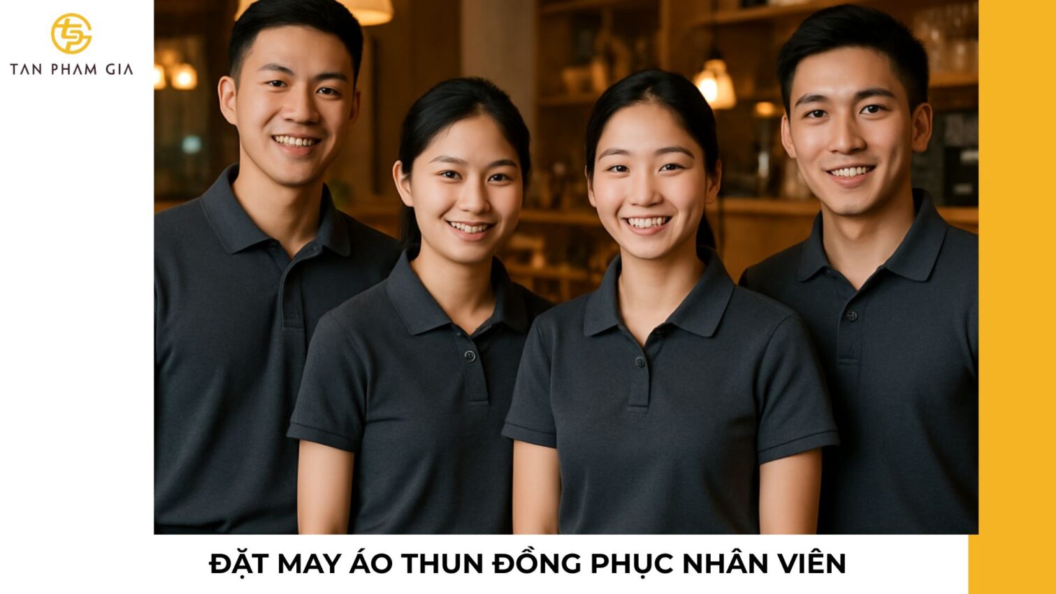 Đặt may áo thun đồng phục nhân viên