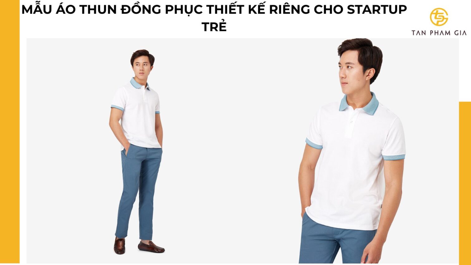 Mẫu áo thun đồng phục thiết kế riêng cho startup trẻ