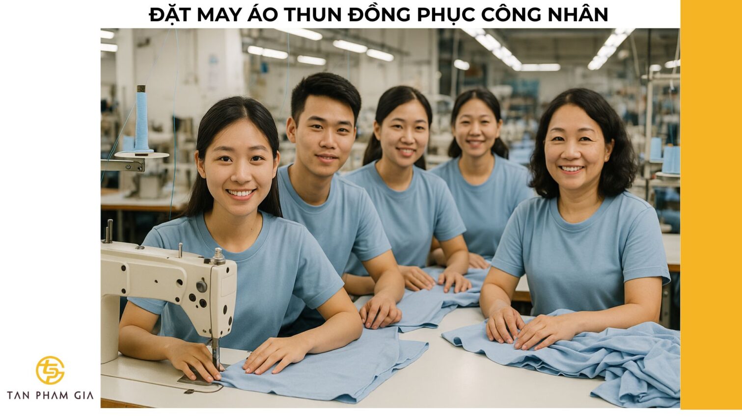 Đặt may áo thun đồng phục công nhân