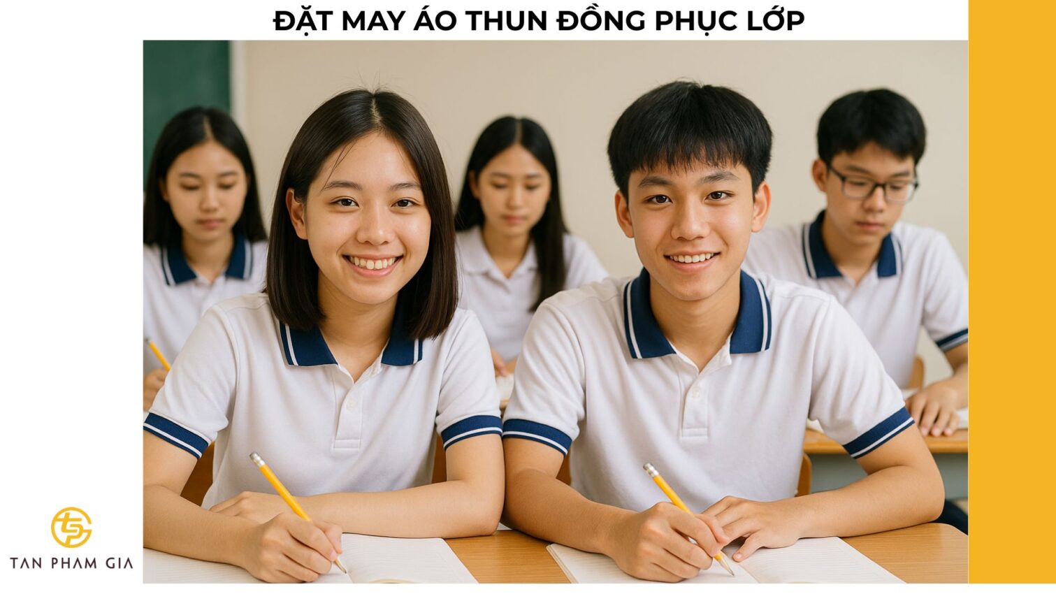 Đặt may áo thun đồng phục lớp