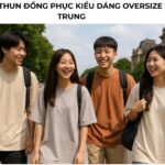 Mẫu áo thun đồng phục kiểu dáng oversize trẻ trung