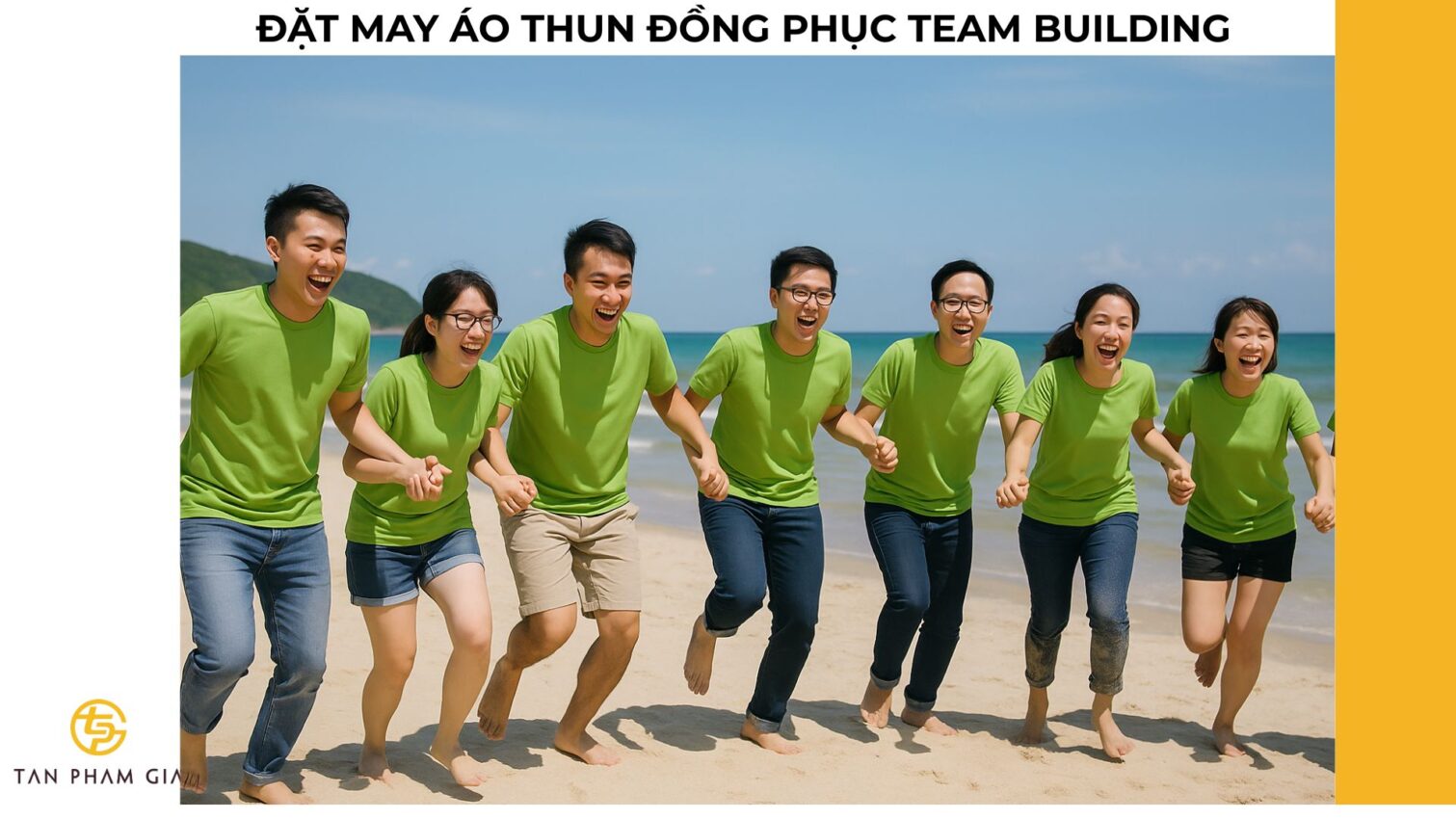 Đặt may áo thun đồng phục team building
