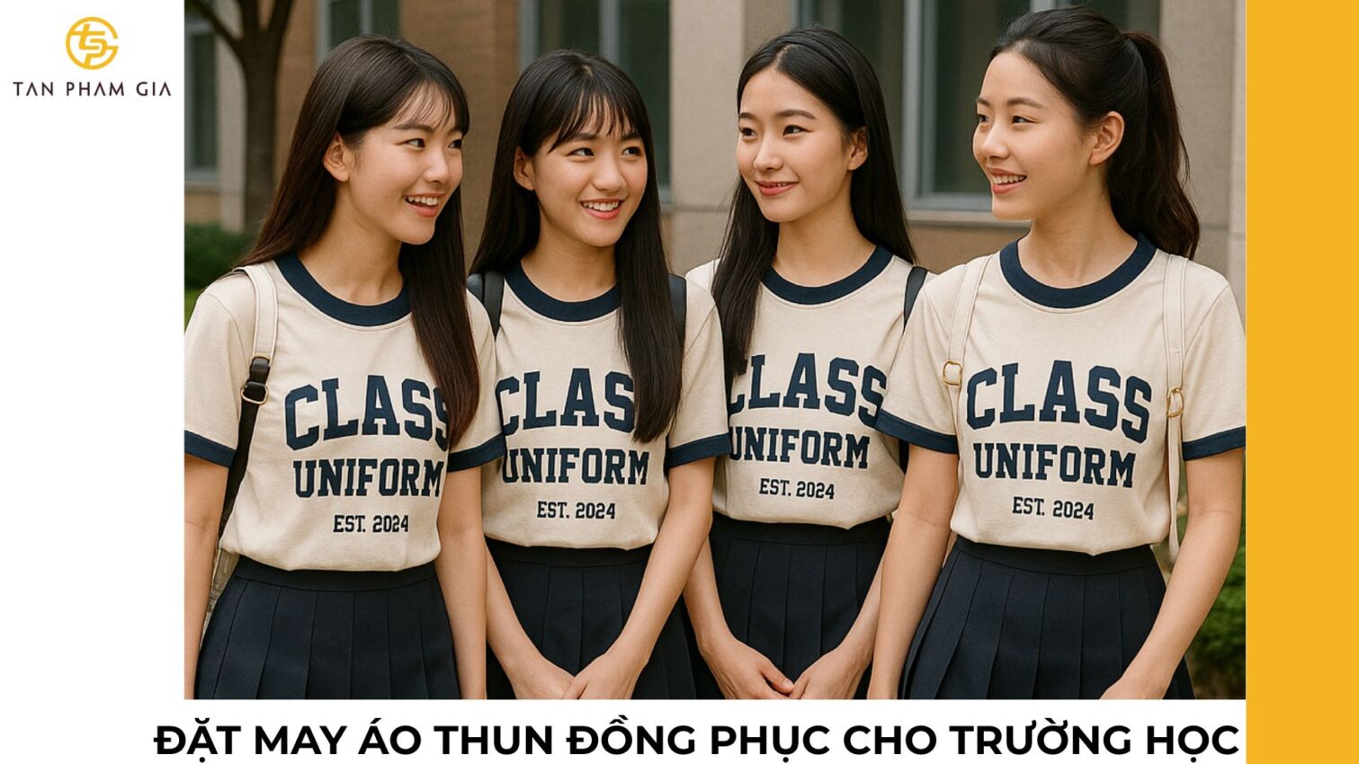 Đặt may áo thun đồng phục cho trường học