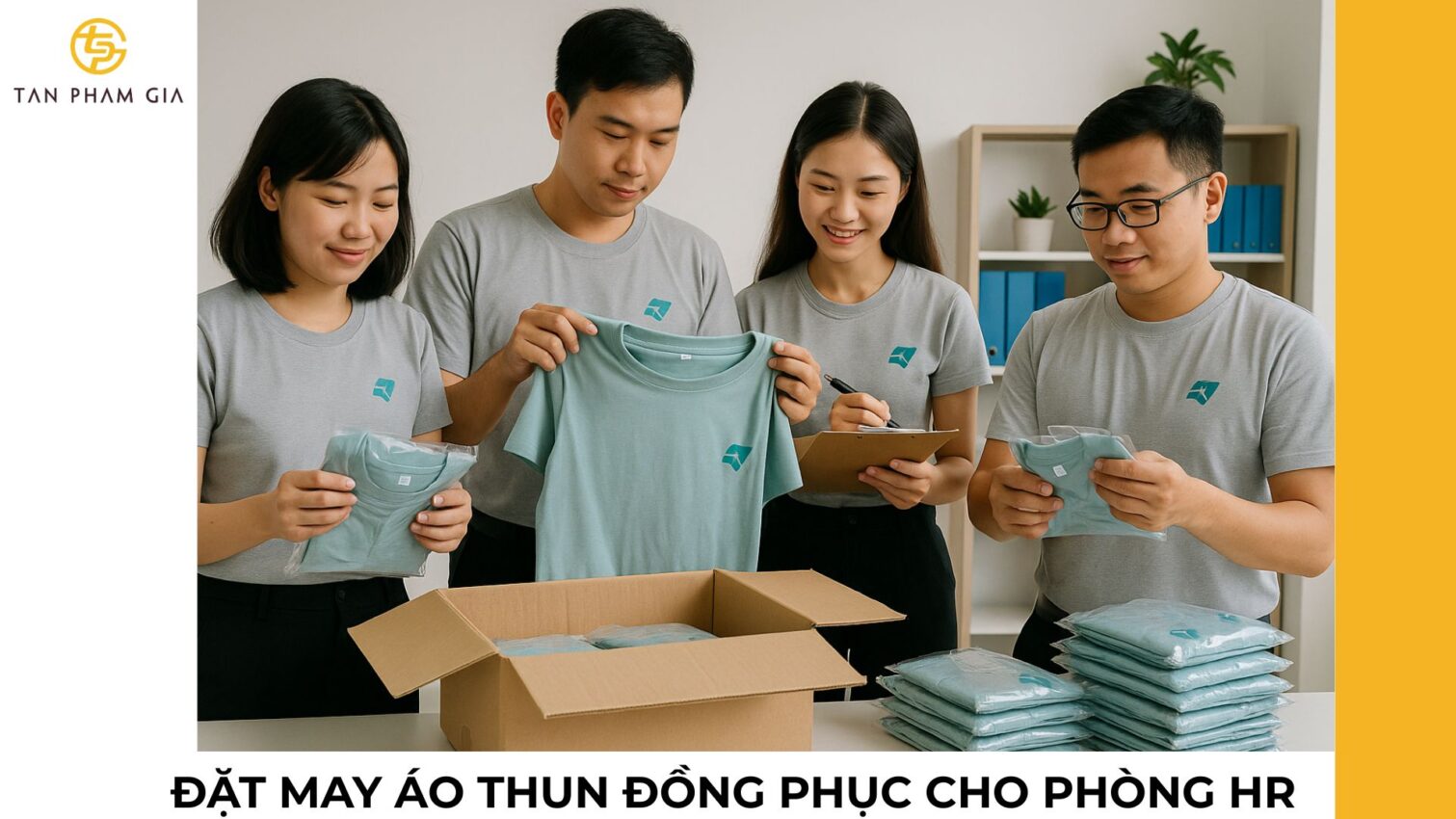 Đặt may áo thun đồng phục cho phòng HR
