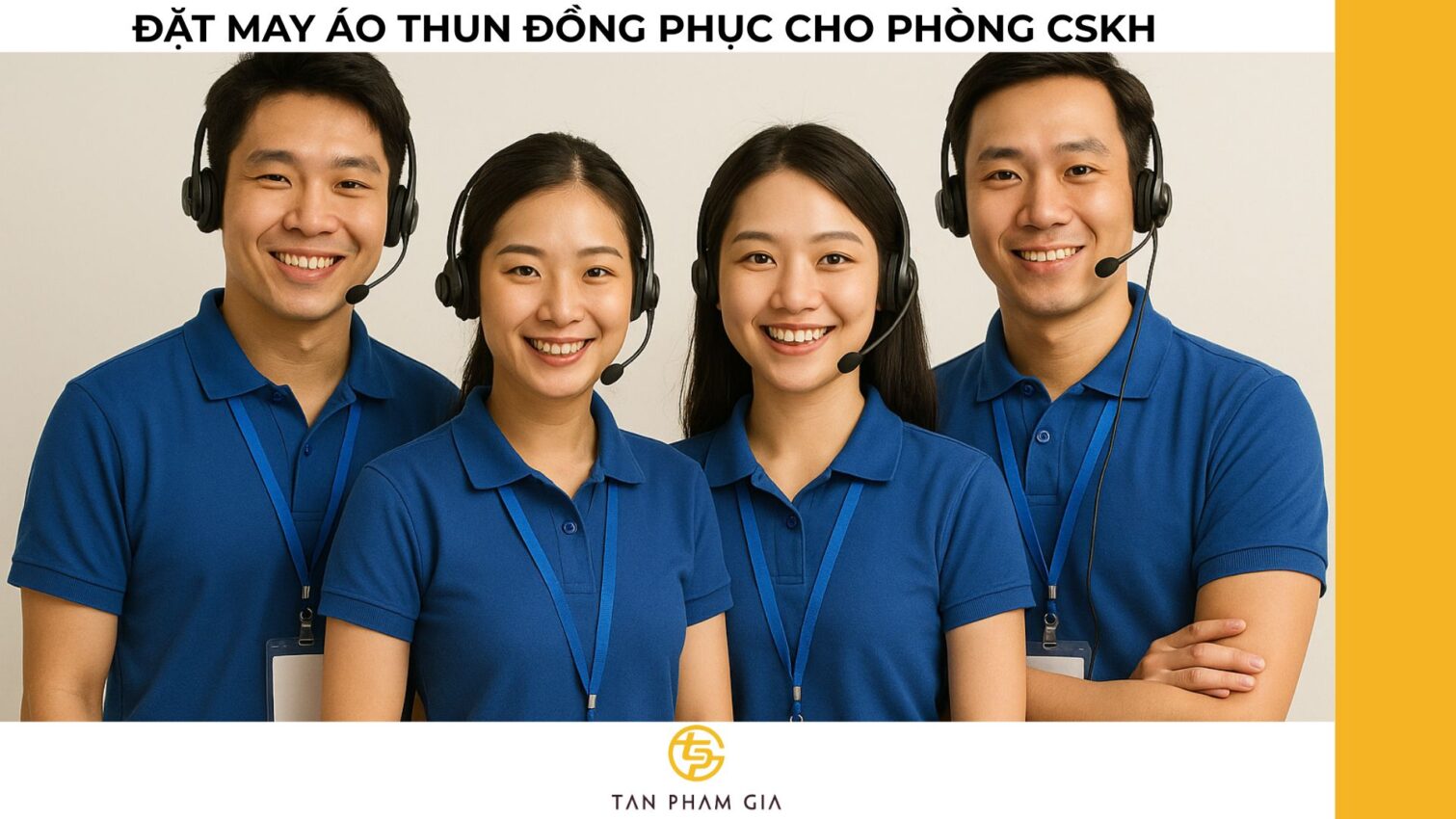 Đặt may áo thun đồng phục cho phòng CSKH