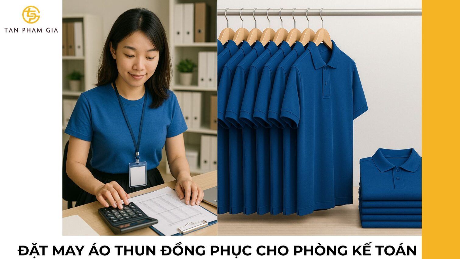 Đặt may áo thun đồng phục cho phòng kế toán