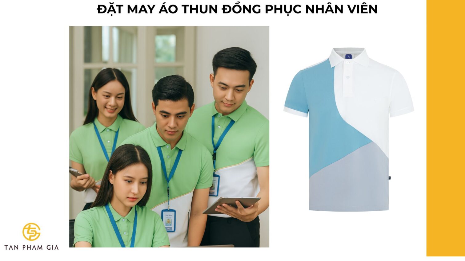 Đặt may áo thun đồng phục nhân viên