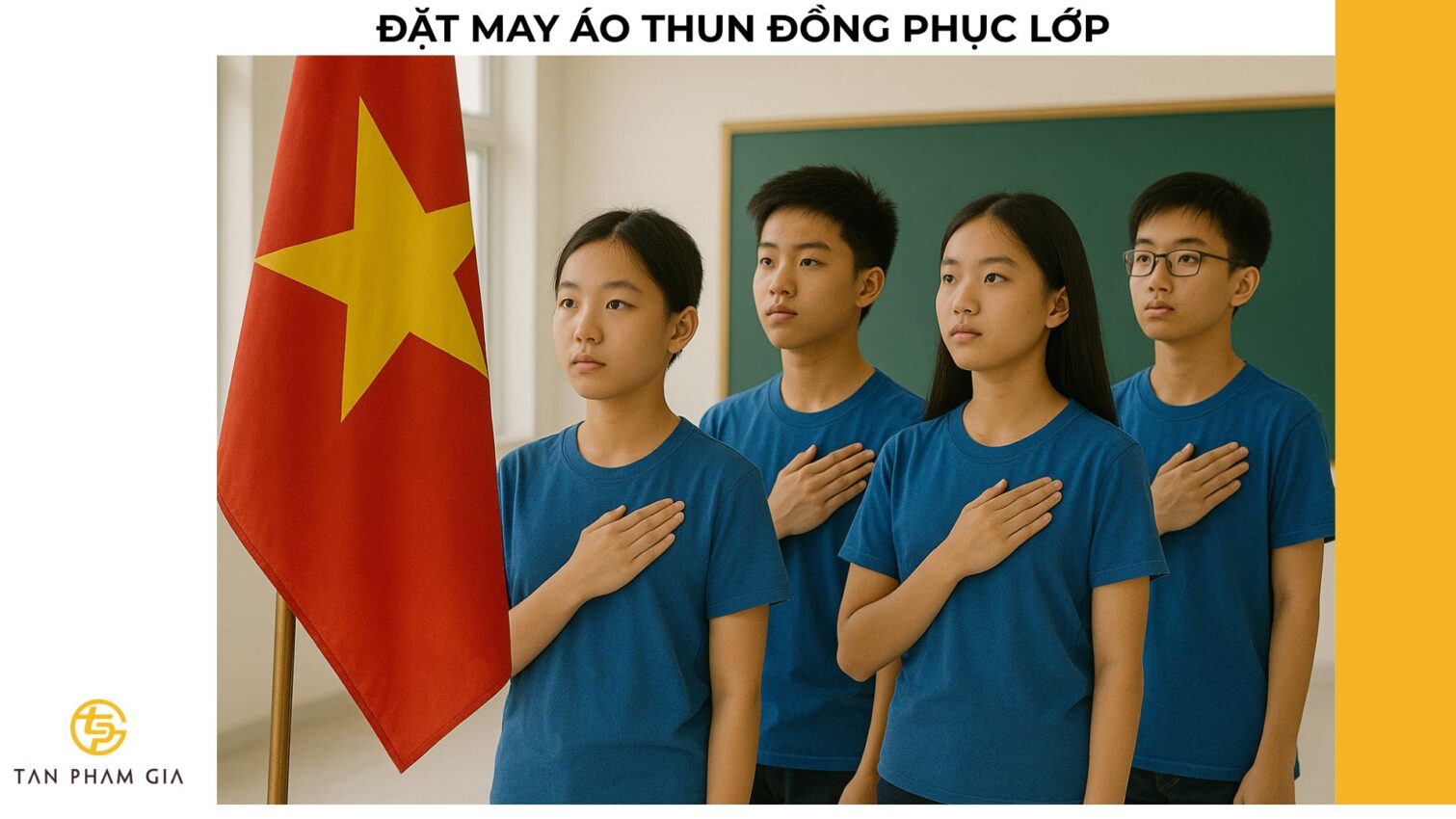 Đặt may áo thun đồng phục lớp