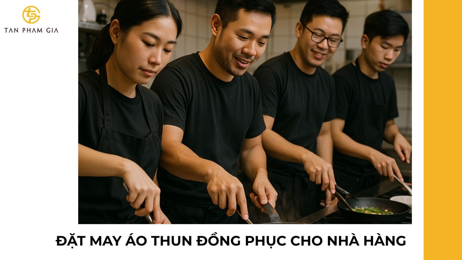 Đặt may áo thun đồng phục cho nhà hàng