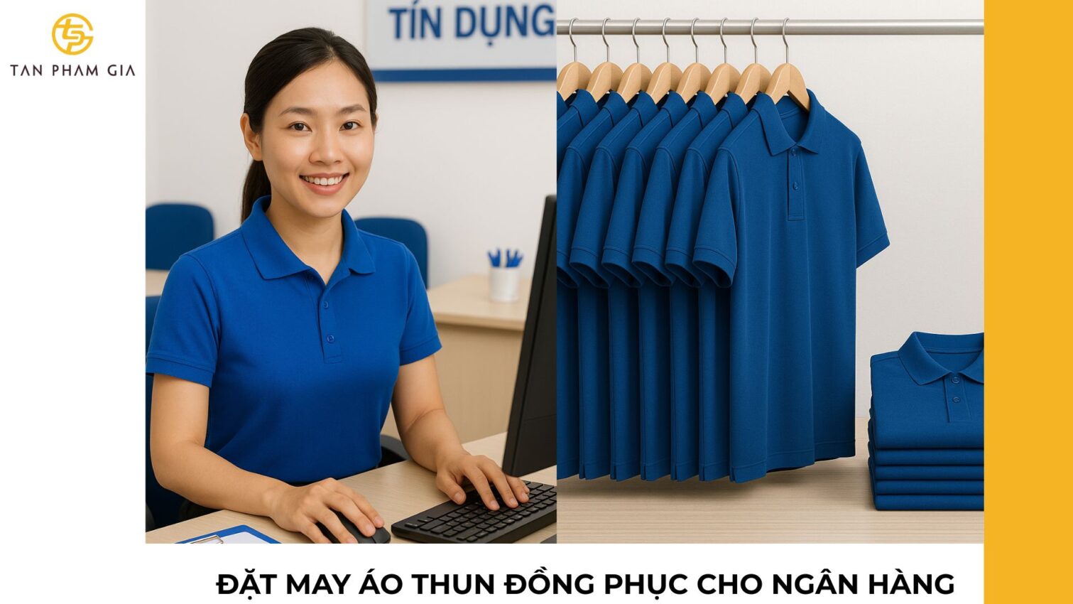 Đặt may áo thun đồng phục cho ngân hàng
