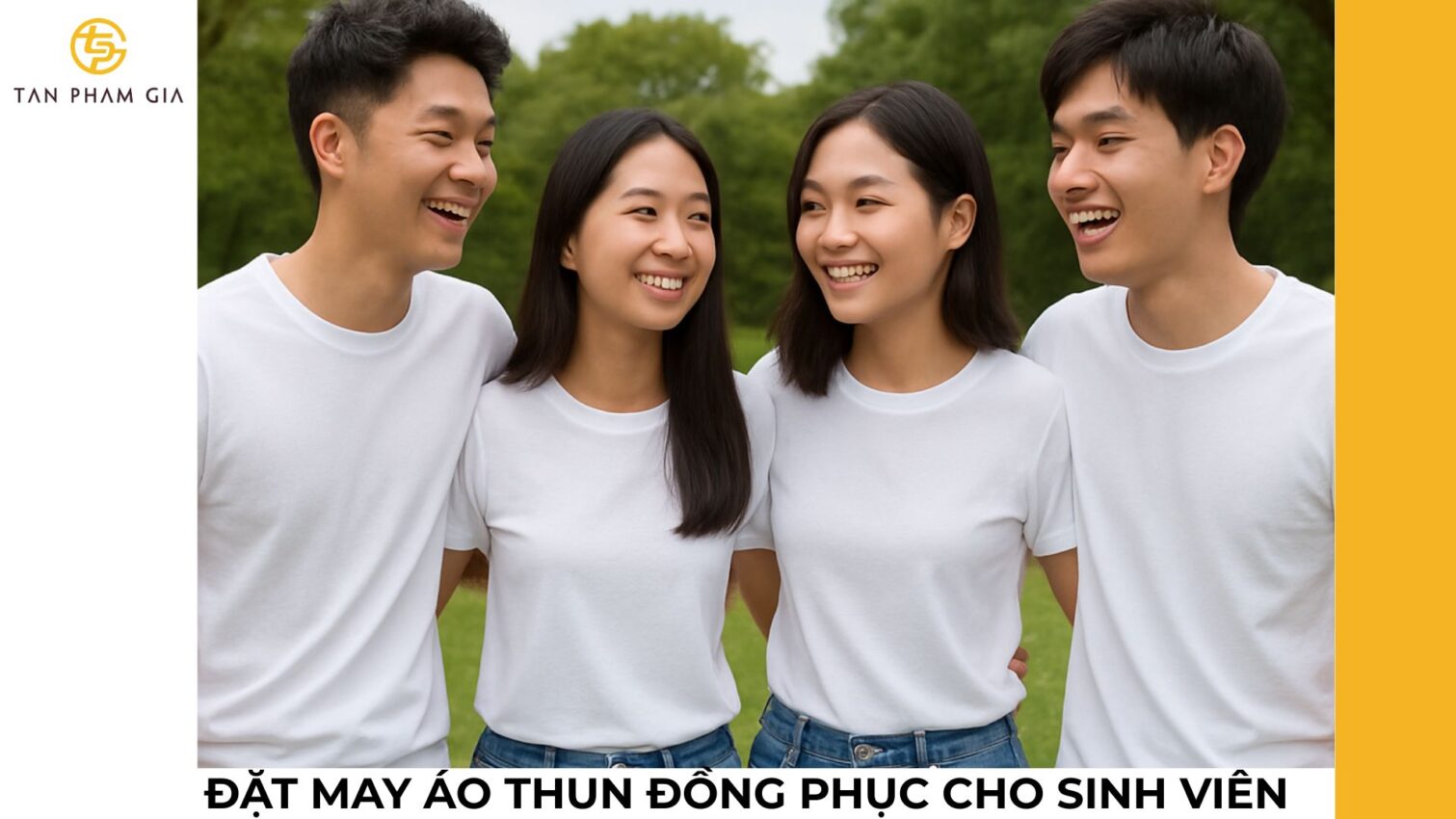 Đặt may áo thun đồng phục cho sinh viên