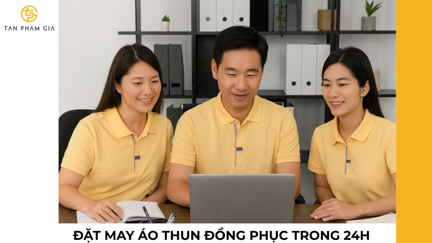 Đặt may áo thun đồng phục trong 24h
