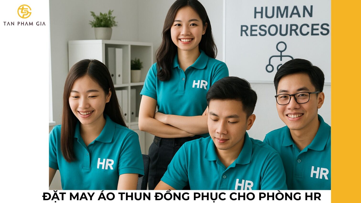 Đặt may áo thun đồng phục cho phòng HR