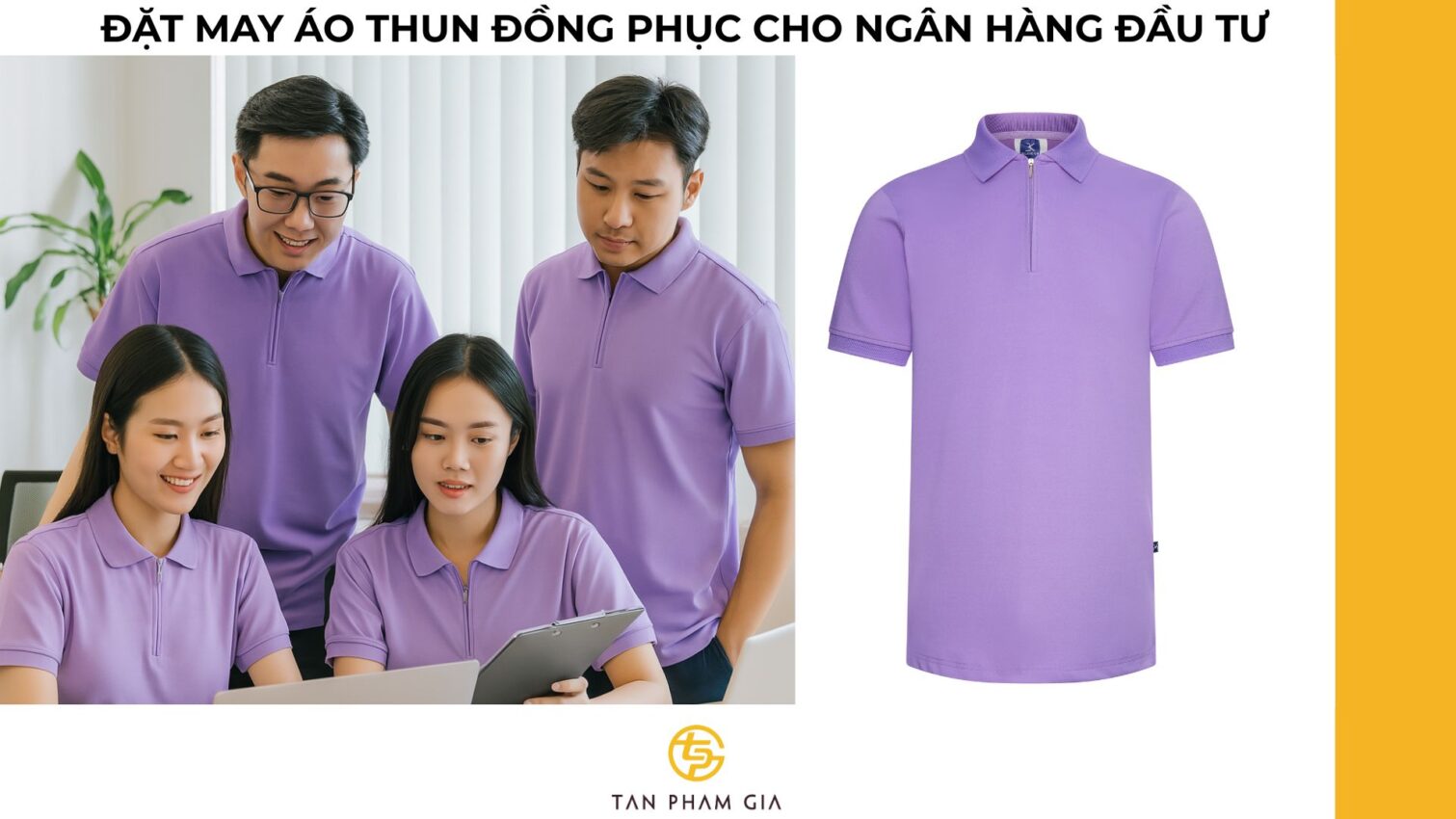 Đặt may áo thun đồng phục cho ngân hàng đầu tư