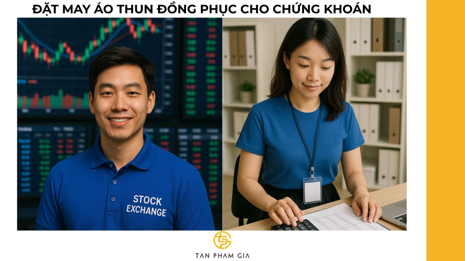 Đặt may áo thun đồng phục cho chứng khoán