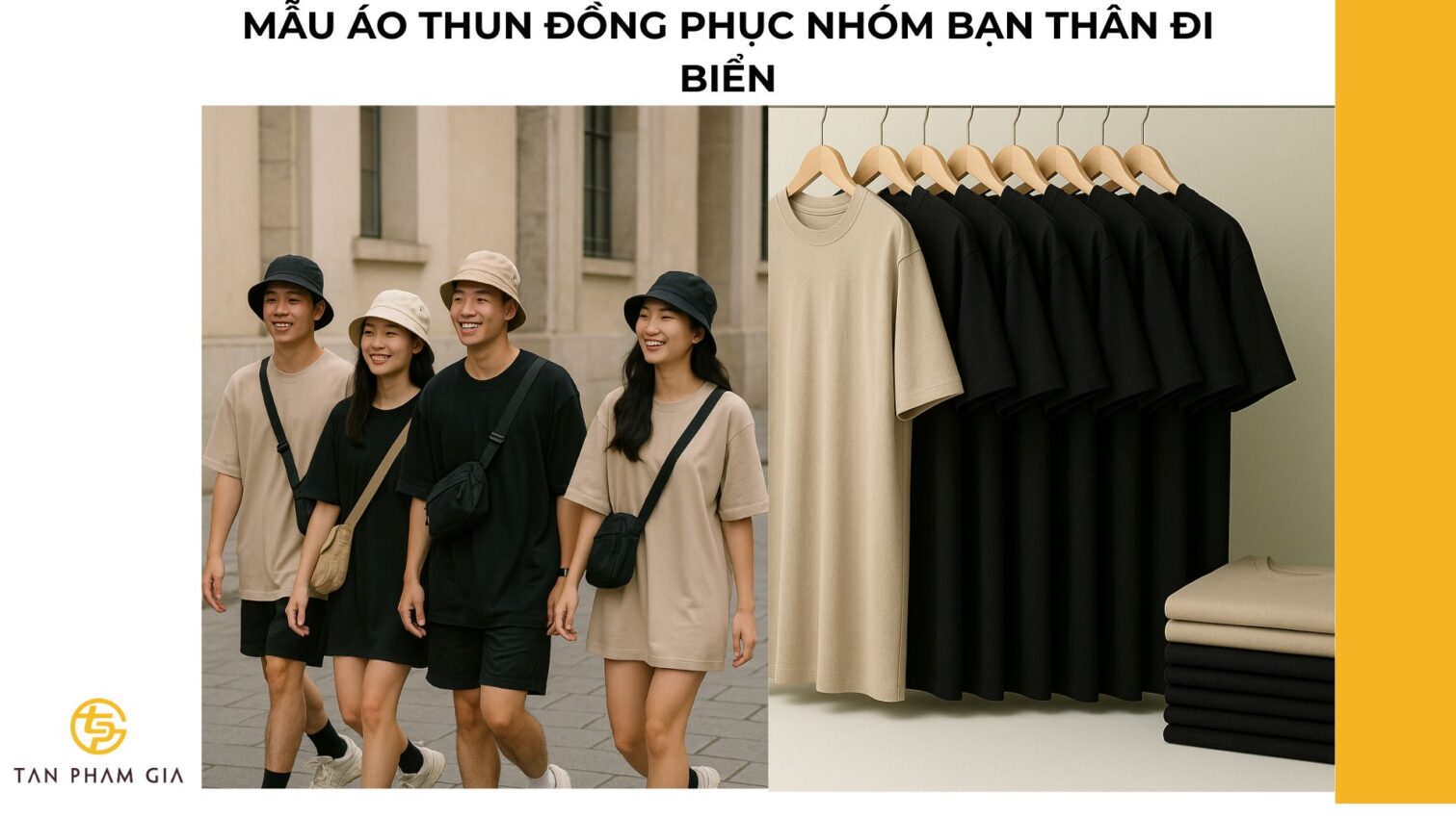 Mẫu áo thun đồng phục nhóm bạn thân đi biển