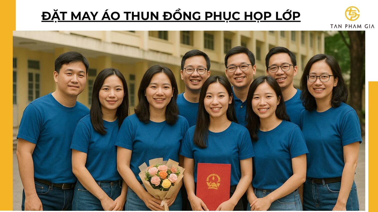 Đặt may áo thun đồng phục họp lớp