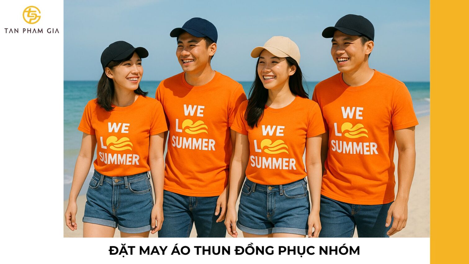 Đặt may áo thun đồng phục nhóm