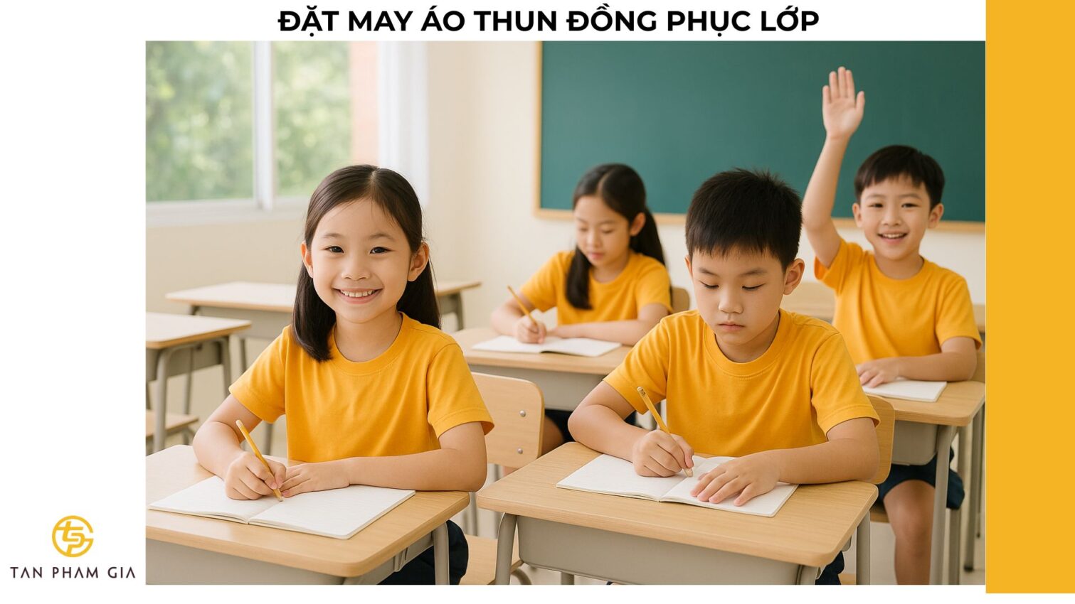 Đặt may áo thun đồng phục lớp