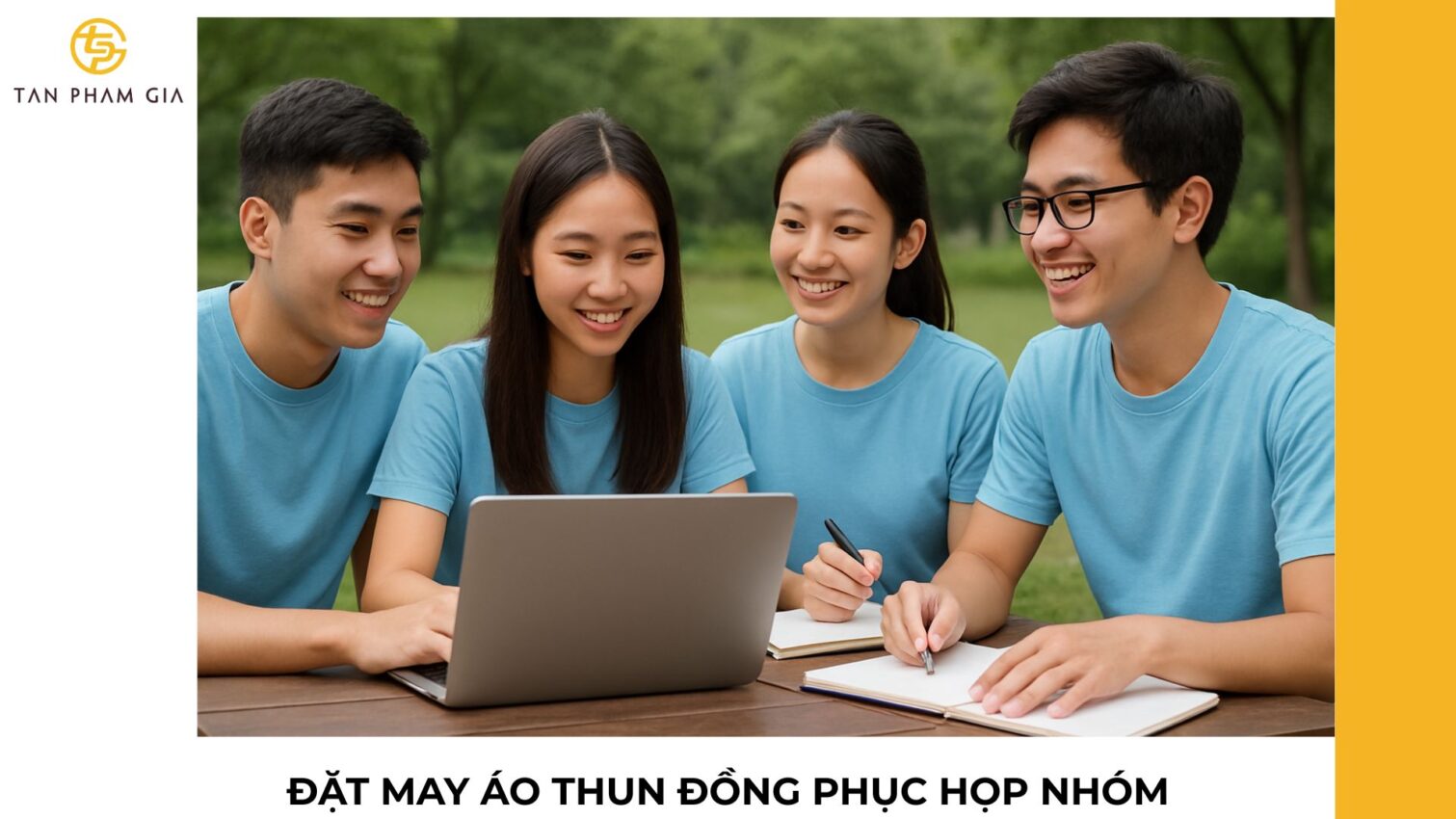 Đặt may áo thun đồng phục họp nhóm