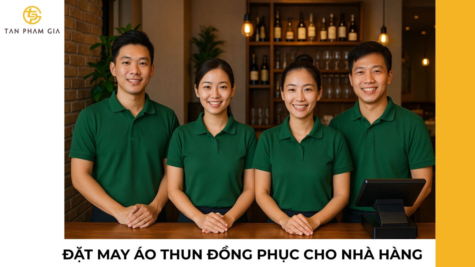 Đặt may áo thun đồng phục cho nhà hàng